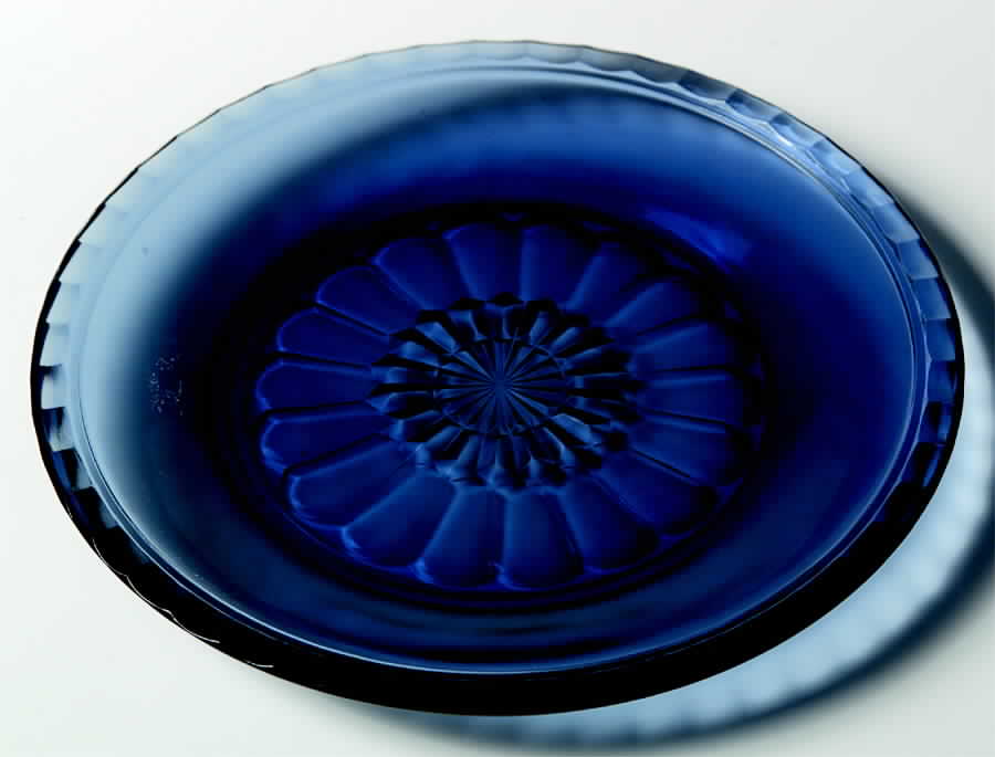 Virginia Dark Blue Luncheon Plate by Fostoria-1