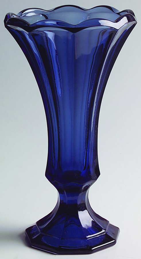 Virginia Dark Blue Flower Vase by Fostoria-1