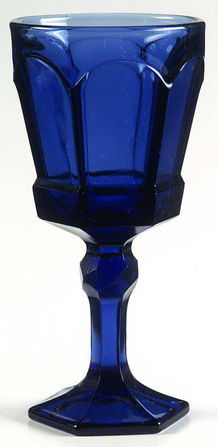 Virginia Dark Blue Wine Glass by Fostoria-1