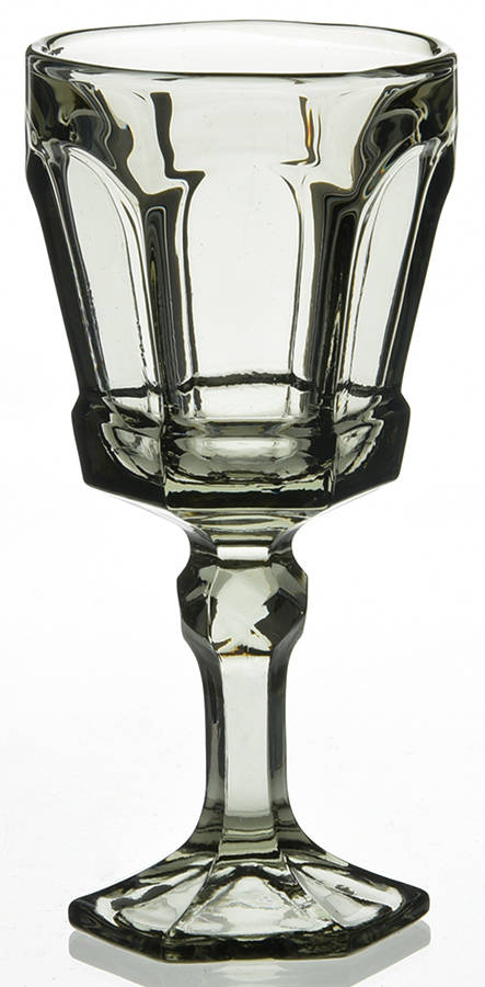 Virginia Smokey Grey Wine Glass by Fostoria-1