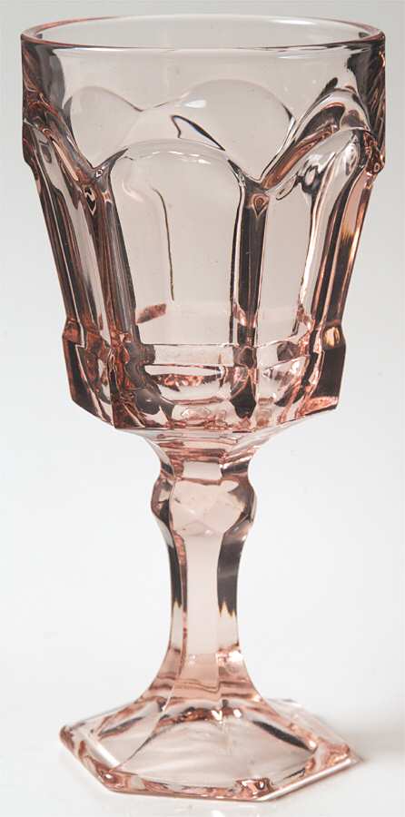 Virginia Peach Water Goblet by Fostoria-1