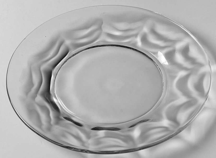 Wavecrest Clear (Stem 6014) 7" Salad Plate by Fostoria-1