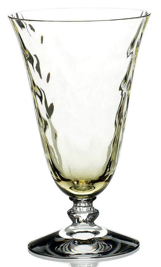 Wavecrest Amber Footed Tumbler by Fostoria-1
