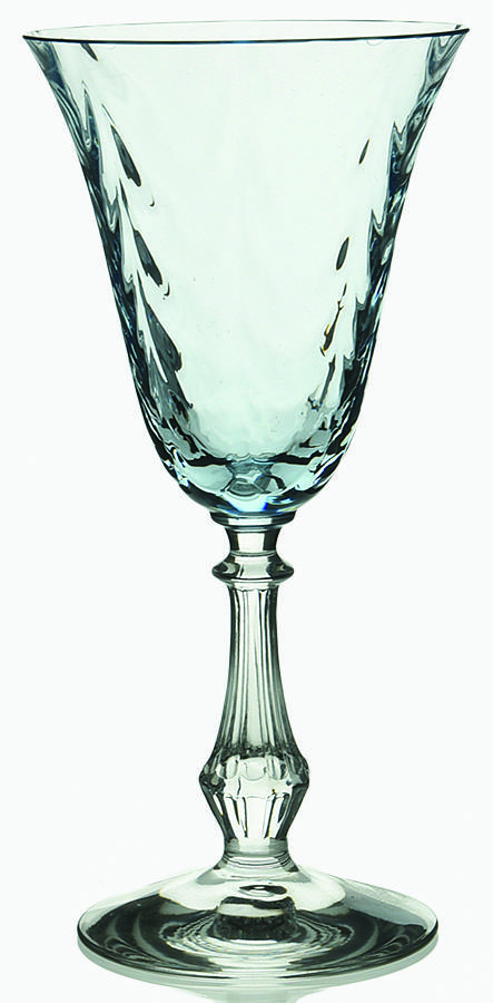 Wavecrest Blue Water Goblet by Fostoria-1