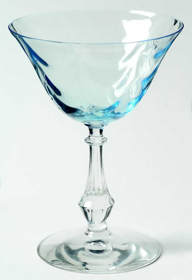 Wavecrest Blue Champagne/Tall Sherbet by Fostoria-1