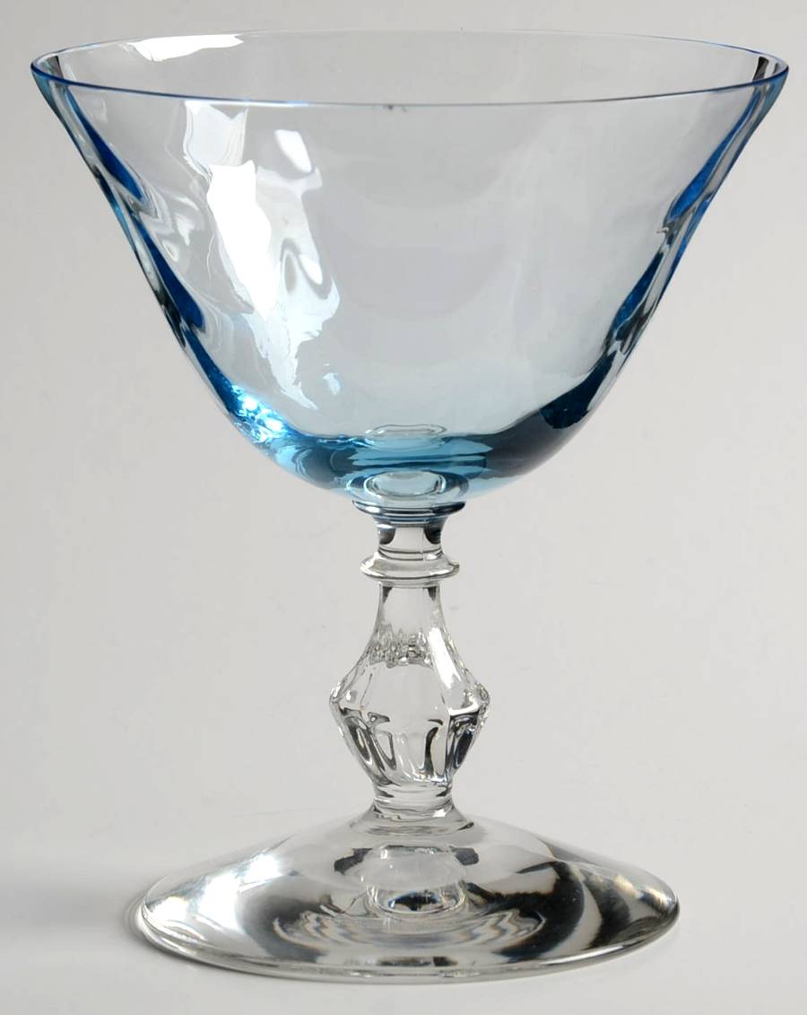 Wavecrest Blue Low Sherbet by Fostoria-1