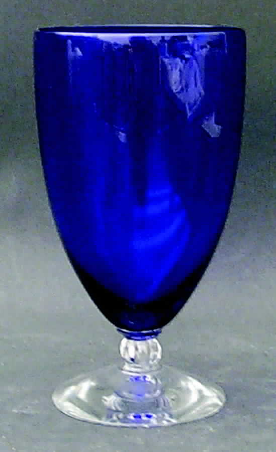 Westchester Cobalt Blue Footed Tumbler by Fostoria-1