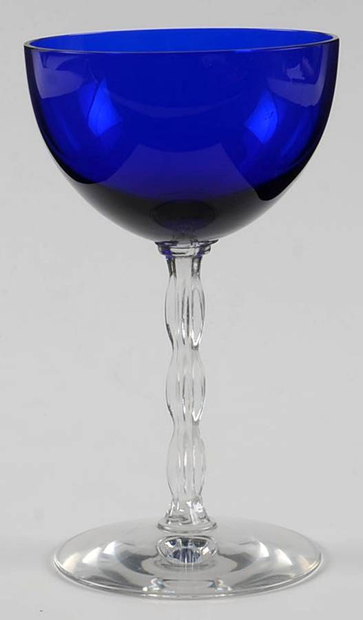 Westchester Cobalt Blue Liquor Cocktail by Fostoria-1