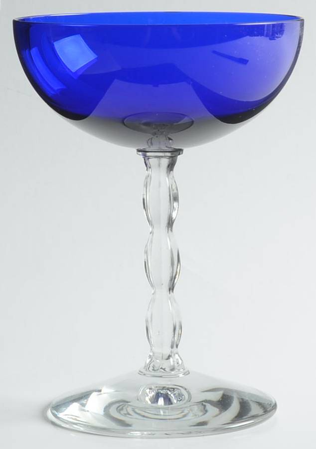 Westchester Cobalt Blue Champagne/Tall Sherbet by Fostoria-1