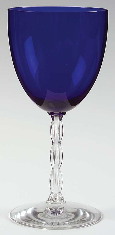 Westchester Cobalt Blue Water Goblet by Fostoria-1