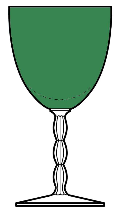 Westchester Green Water Goblet by Fostoria-1