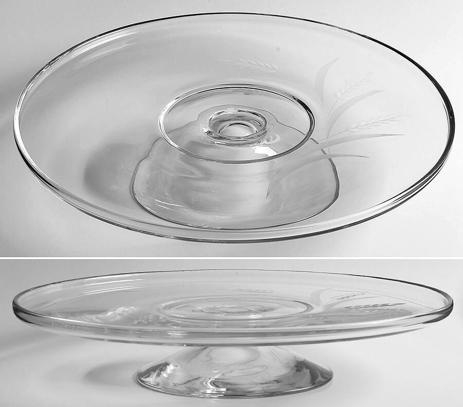 Wheat Round Cake Stand by Fostoria-1