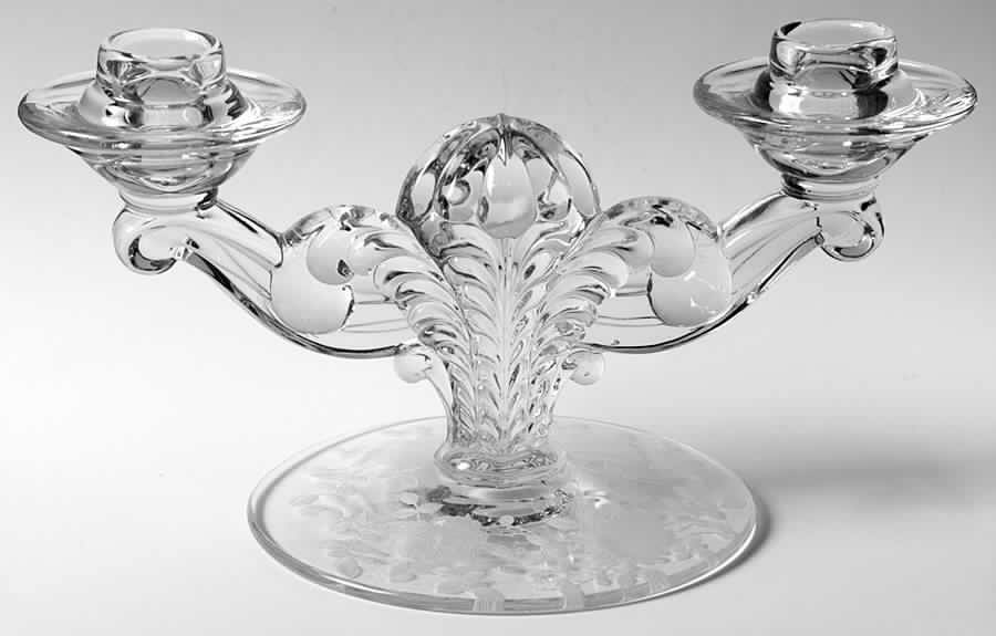 Willowmere Double Light Candlestick by Fostoria-1