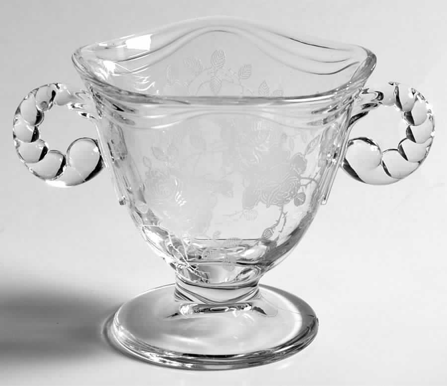 Willowmere Footed Open Sugar by Fostoria-1