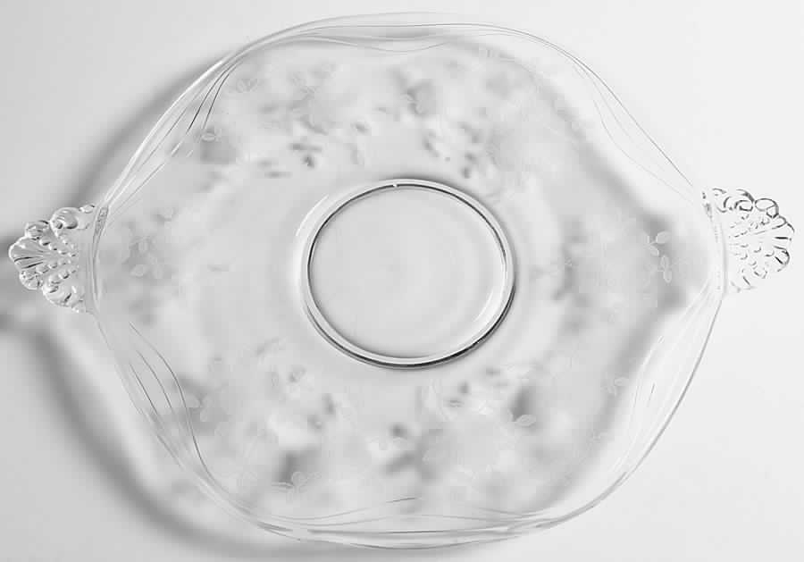 Willowmere Handled Cake Plate by Fostoria-1