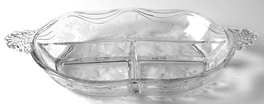 Willowmere 12" Oval 3 Part Celery/Relish by Fostoria-1