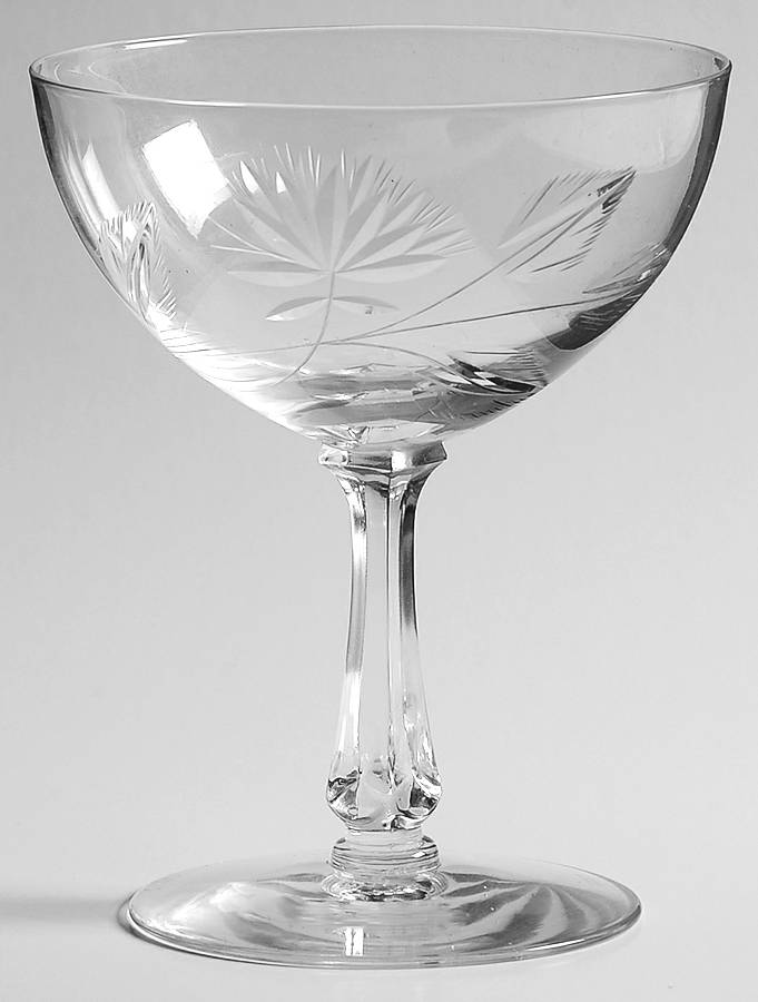 Wildwood Clear (Cut) Champagne/Tall Sherbet by Fostoria-1