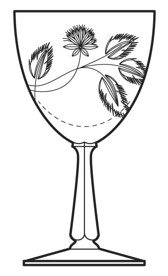 Wildwood Clear (Cut) Water Goblet by Fostoria-1