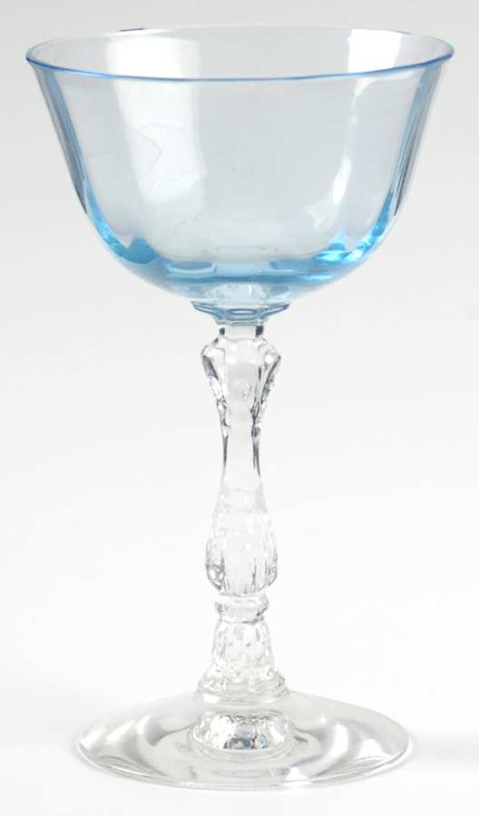 Wilma Blue Liquor Cocktail by Fostoria-1