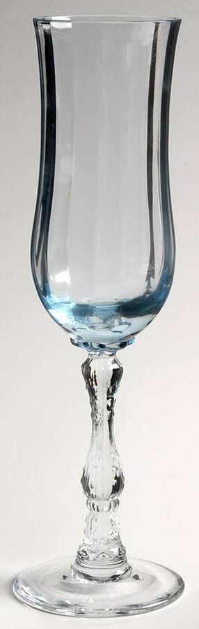 Wilma Blue Fluted Champagne by Fostoria-1
