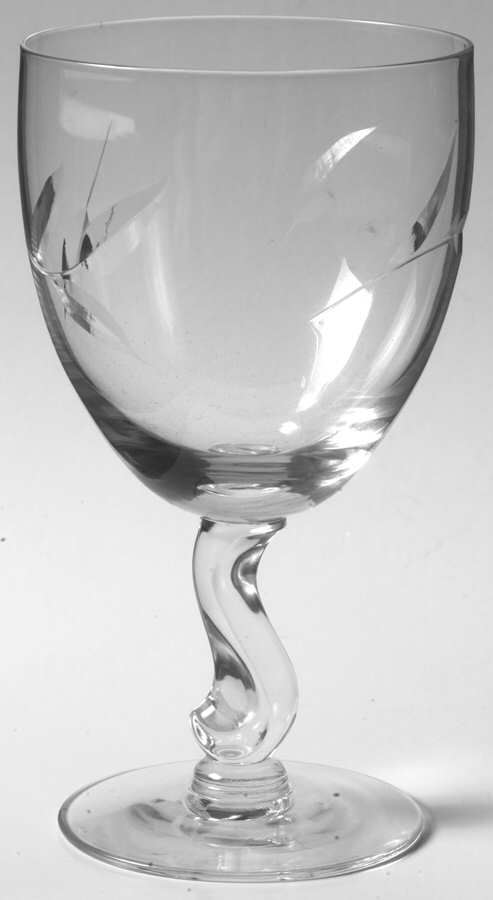 Windfall (Stem 6060, Cut 870) Water Goblet by Fostoria-1