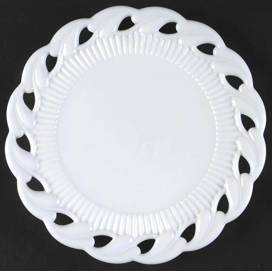 Wistar Milkglass Luncheon Plate by Fostoria-1