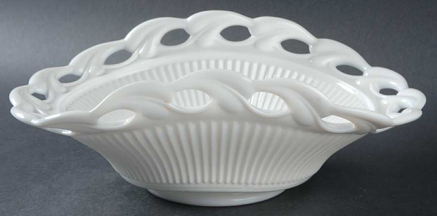 Wistar Milkglass 11" Oval Bowl by Fostoria-1