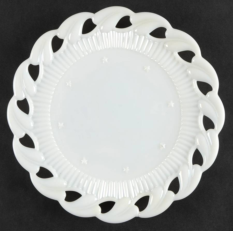 Wistar Milkglass Luncheon Plate by Fostoria-1