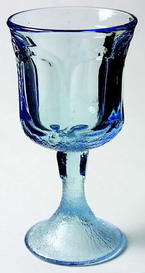 Woodland Blue Water Goblet by Fostoria-1