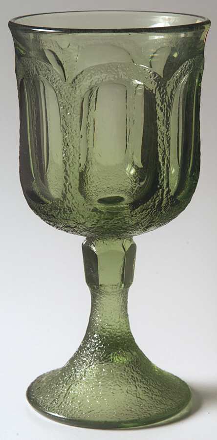 Woodland Green Water Goblet by Fostoria-1