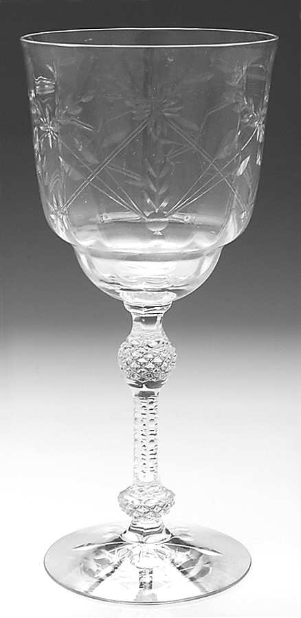 York (Stem 6007, Cut 709) Water Goblet by Fostoria-1