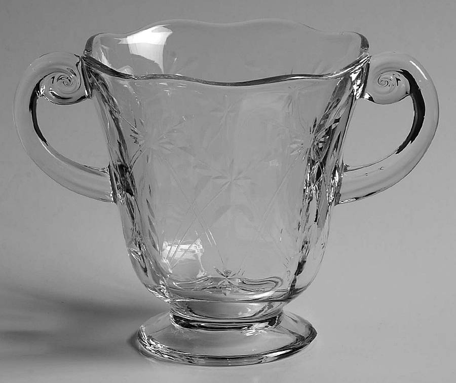 York (Stem 6007, Cut 709) Open Sugar by Fostoria-1