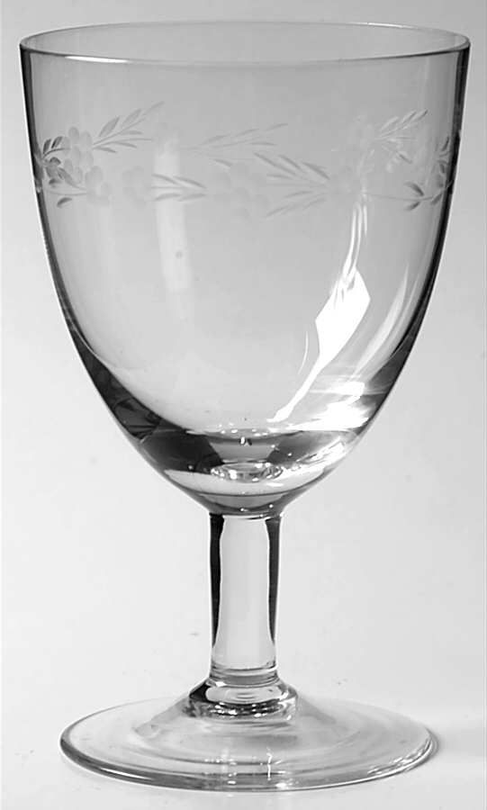 Delphine Clear Water Goblet by Franconia-1