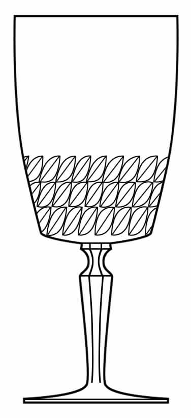 Embassy Clear Water Goblet by Franconia-1