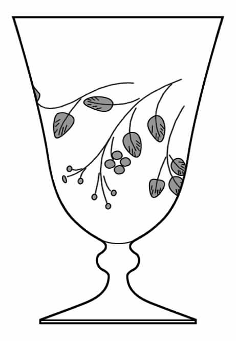 Laurel Oak Water Goblet by Franconia-1