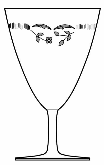 Minuet Water Goblet by Franconia-1