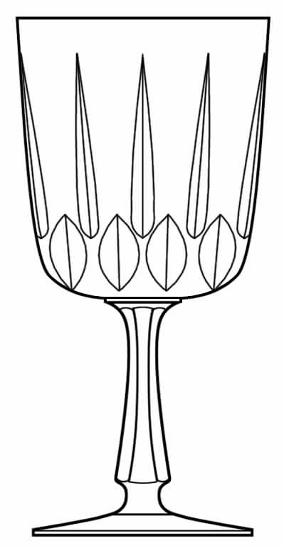 Prism Water Goblet by Franconia-1