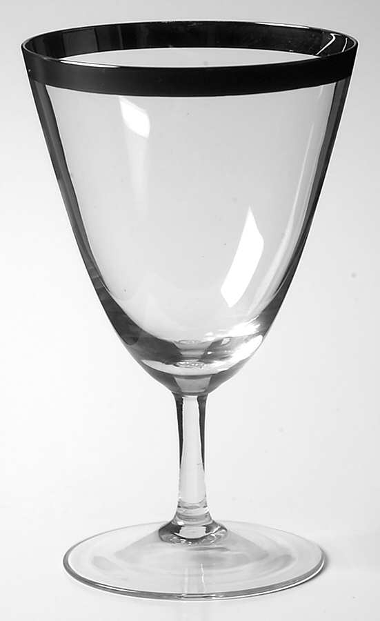 Silver Crown Water Goblet by Franconia-1