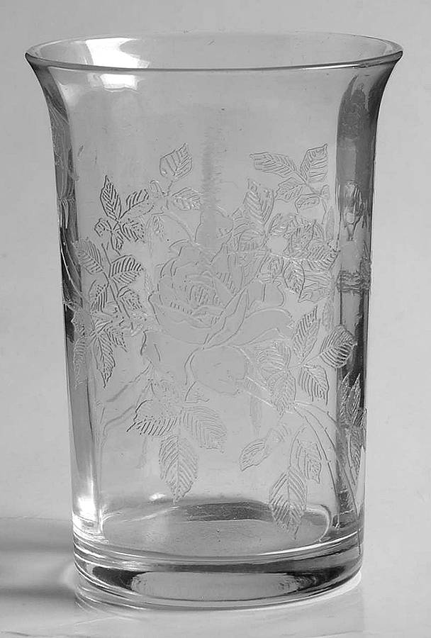 Rose Flat Juice Glass by Fry-1