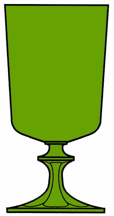 Alfresco Green (Sage) Water Goblet by Franciscan-1