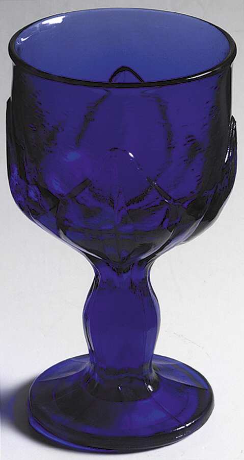 Cabaret Blue (Cobalt) Water Goblet by Franciscan-1