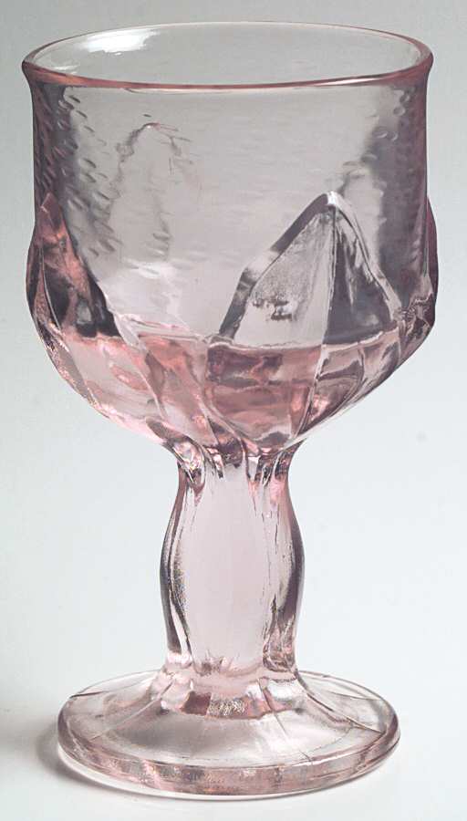 Cabaret Pink Water Goblet by Franciscan-1