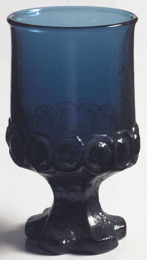 Madeira Dark Blue Water Goblet by Franciscan-1