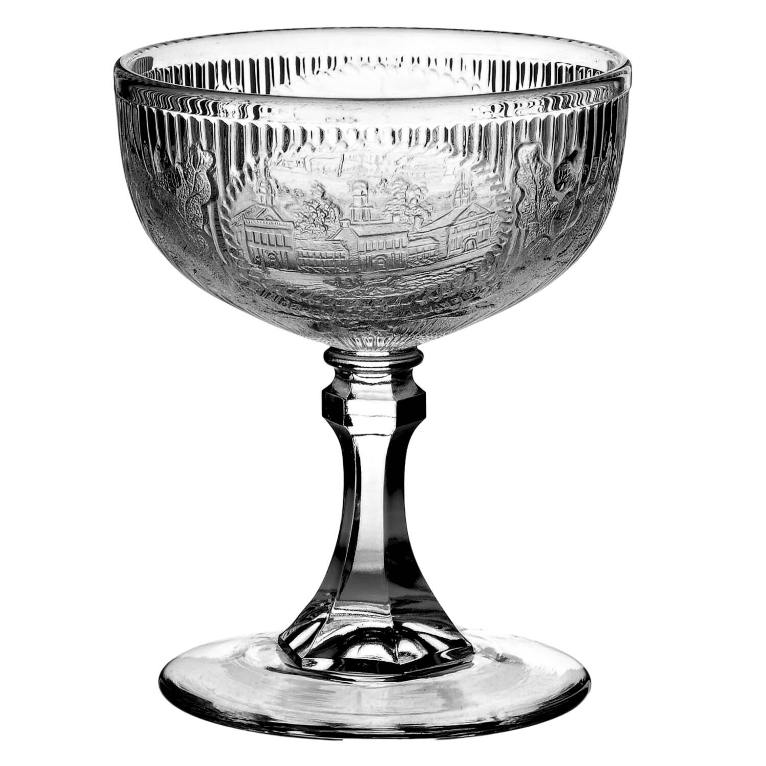 Historic America Champagne/Tall Sherbet by Fenton-1