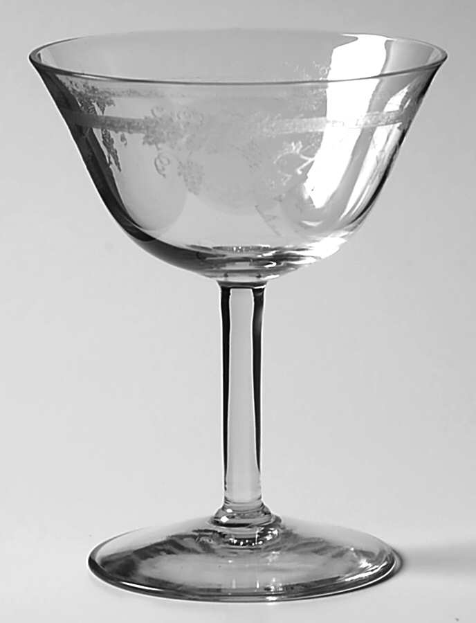 Modern Vintage (Non Optic) Champagne/Tall Sherbet by Fostoria-1