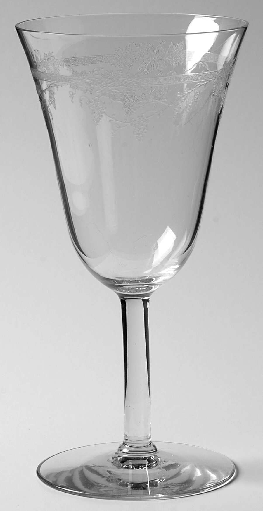Modern Vintage (Non Optic) Water Goblet by Fostoria-1