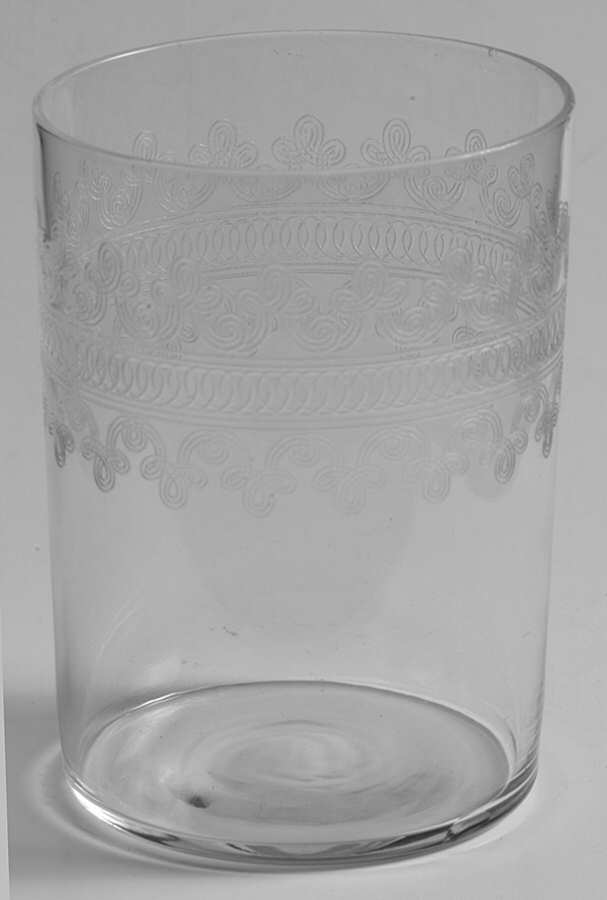 Large Cloverleaf 9 Oz Flat Tumbler by Fostoria-1