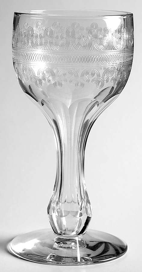 Large Cloverleaf Tall Hollow Stem Champagne by Fostoria-1