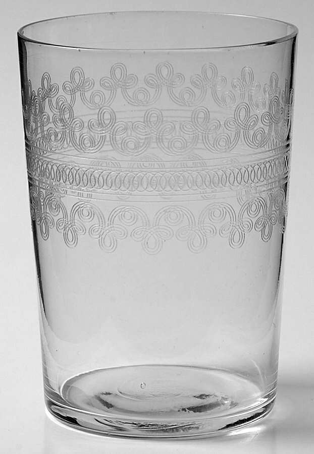 Large Cloverleaf 9 Oz Flat Tumbler by Fostoria-1