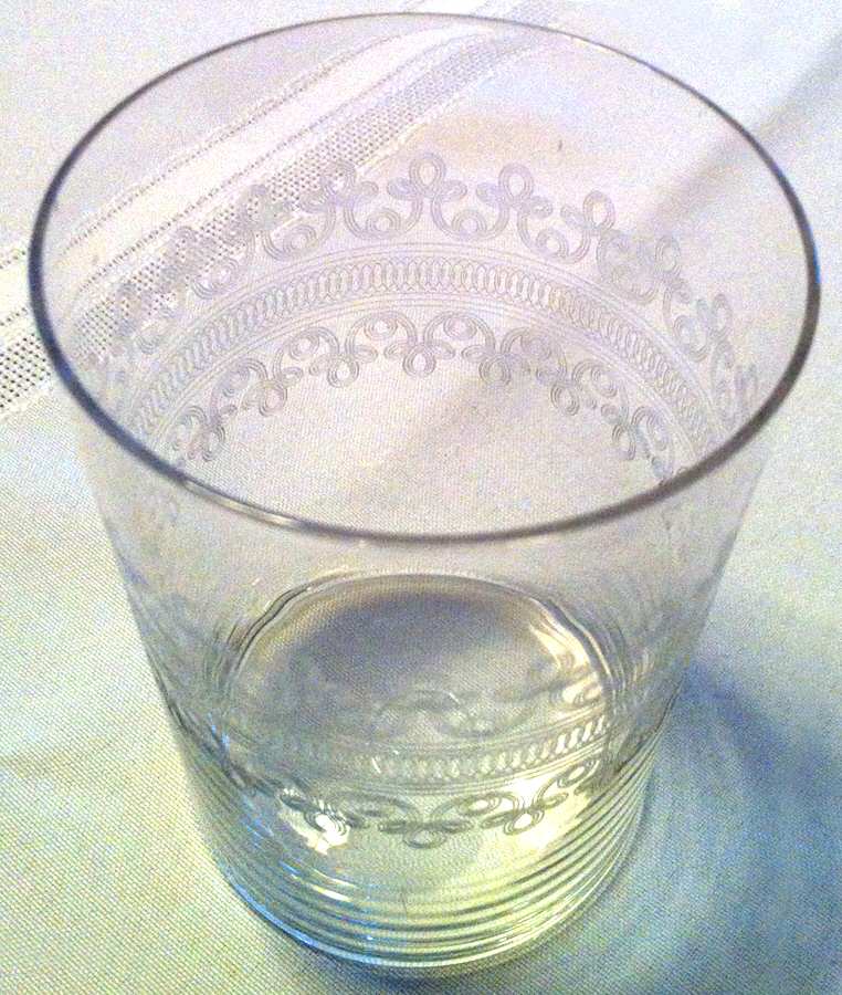 Large Cloverleaf 10 Oz Flat Tumbler by Fostoria-1